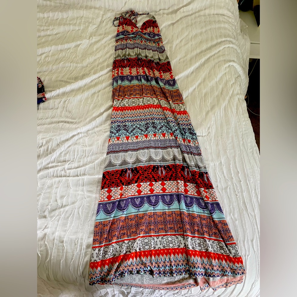 Maxi cotton beach dress